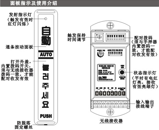 自动门安全光线接线图