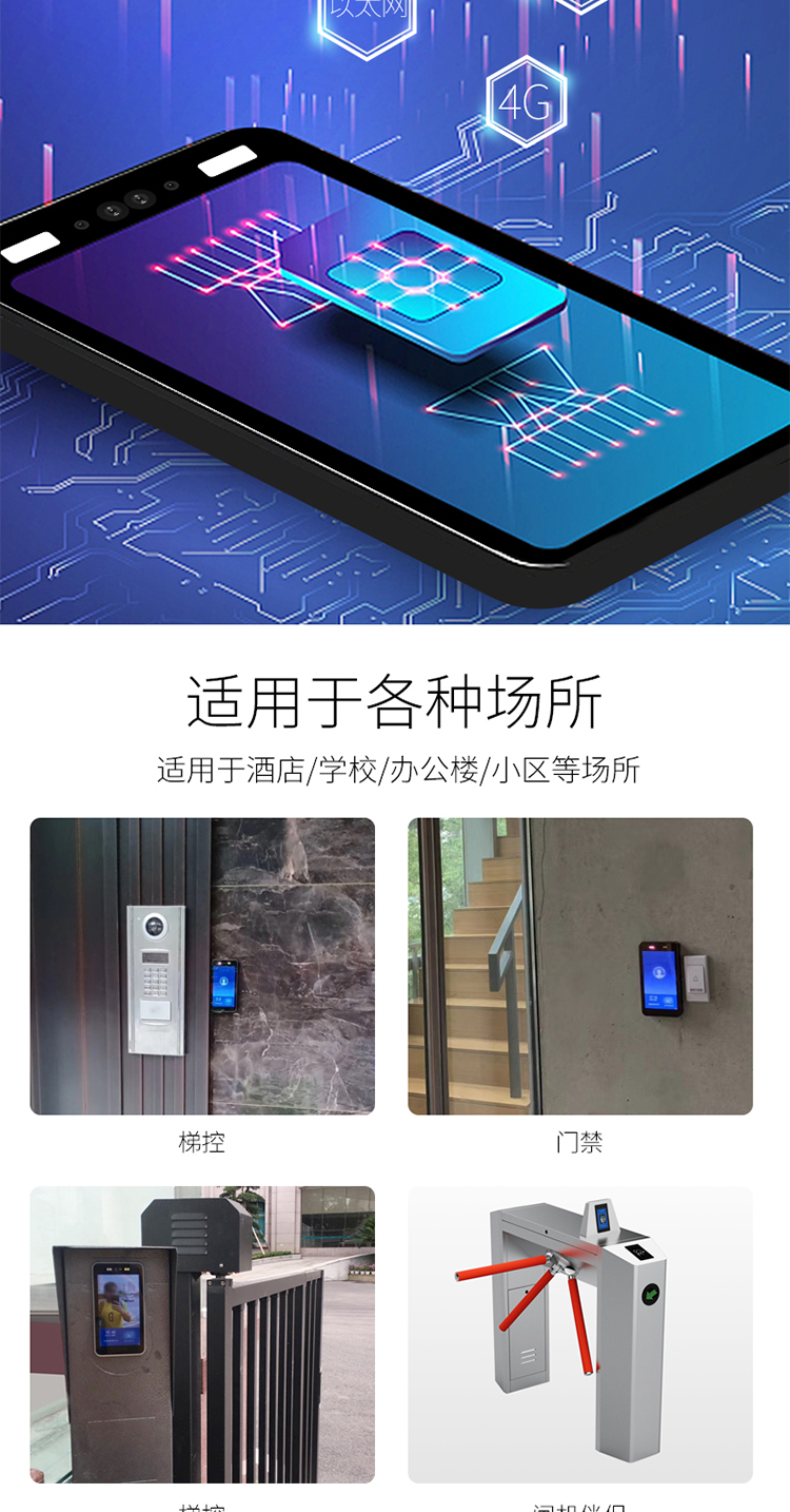 动态人脸门禁考勤机  ID刷卡人脸密码(图7)